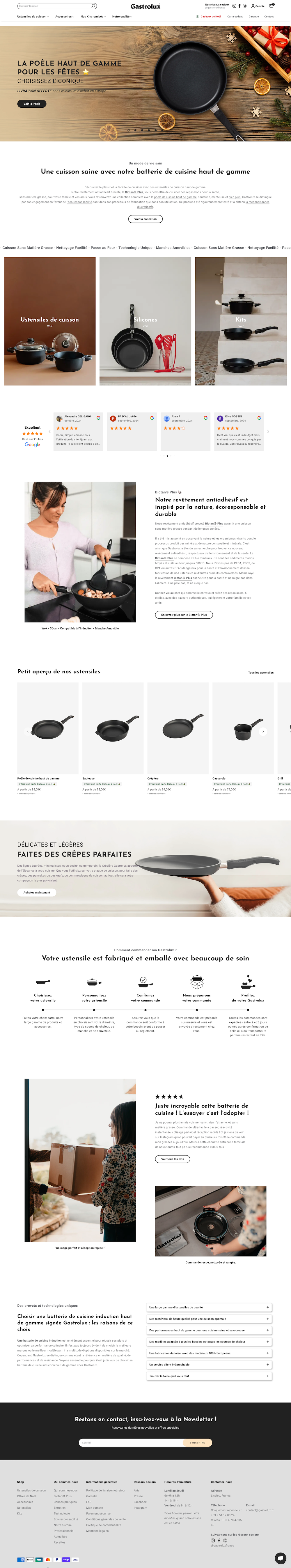 Boutique en ligne Shopify de Gastrolux France