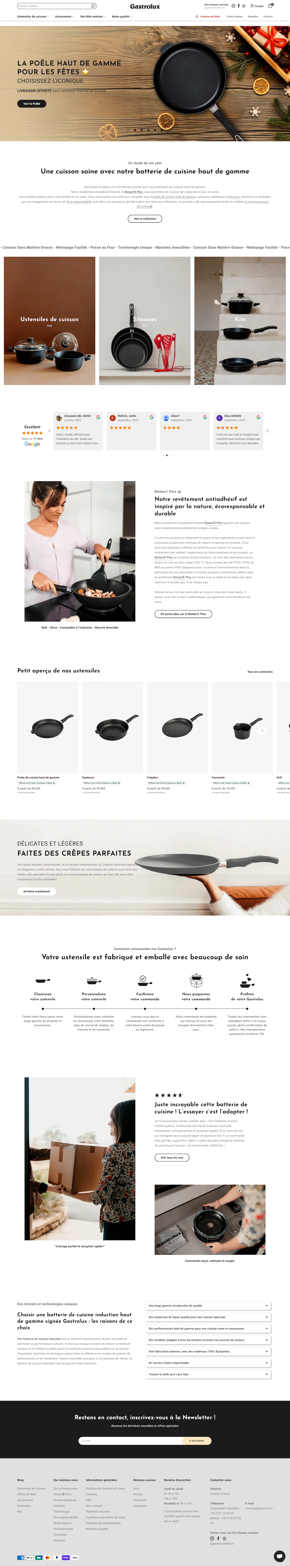 Boutique en ligne Shopify de Gastrolux France